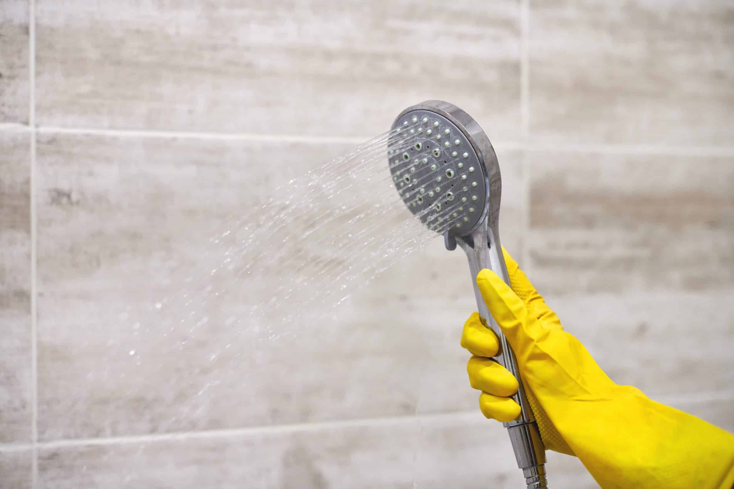 How to clean a shower head
