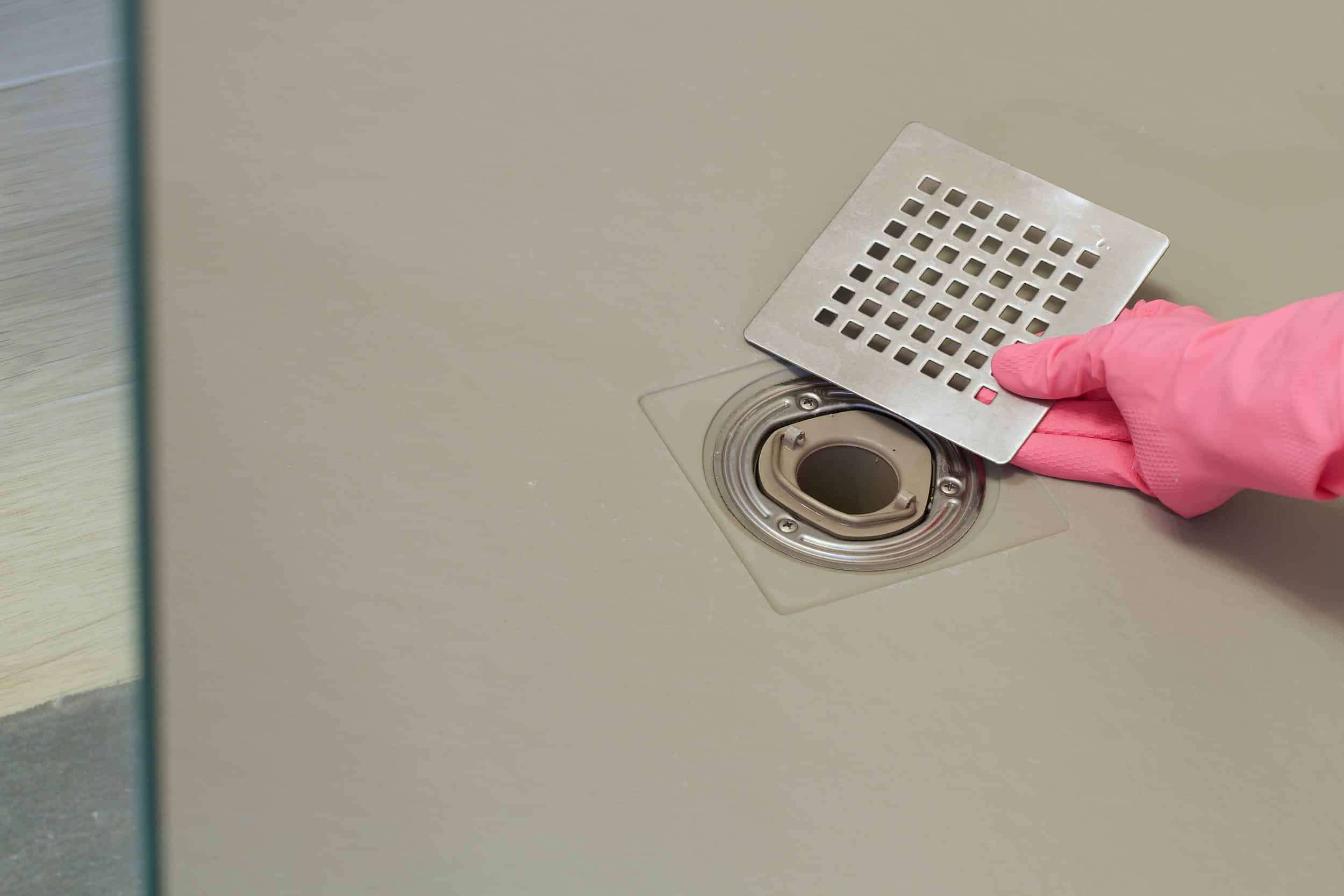 How to clean a shower drain