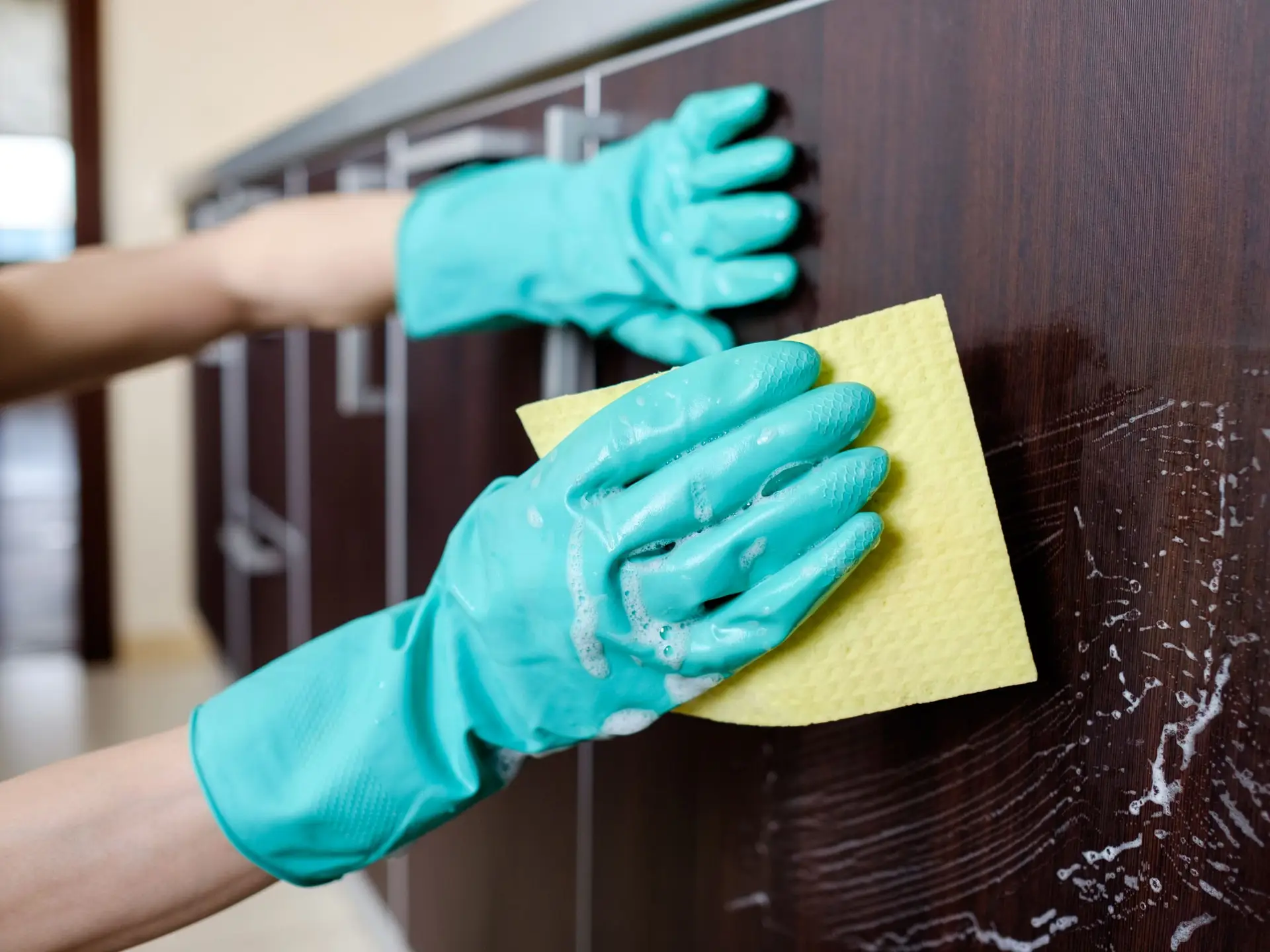 Clean Kitchen Handles, Knobs, and Touch Areas