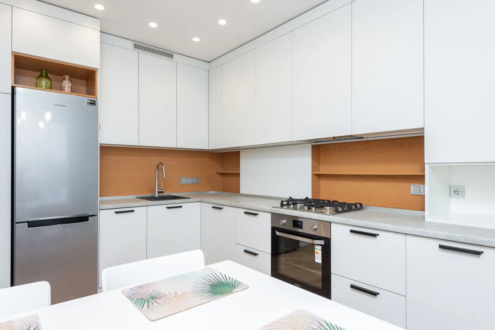 Bright modern kitchen ready after a professional move in cleaning in McKinney TX